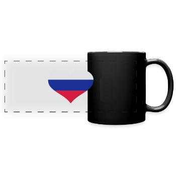 Slowakei - Panorama-Tasse farbig - Schwarz - Vorne
