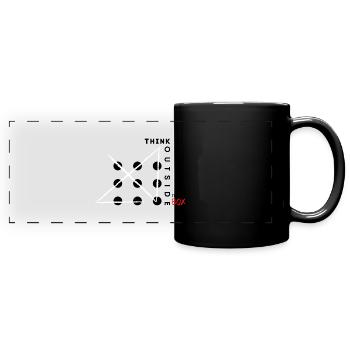 NINE DOTS PUZZLE - Sortir des sentiers battus - Mug panoramique uni - noir - Devant