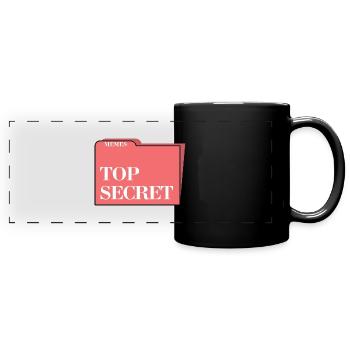 TOP SECRET - Full Colour Panoramic Mug - black - Front