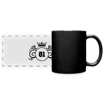wappen 81 - Panorama-Tasse farbig - Schwarz - Vorne