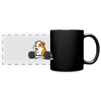 Soulevé De Terre Muscu Cochon D’Inde - Mug panoramique uni - noir - Devant