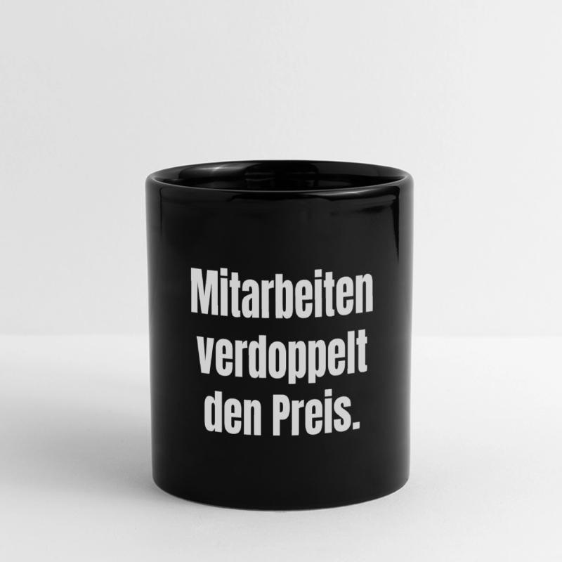 Samarbejde fordobler prisen. Panoramakrus, farvet