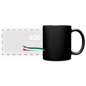 South tyrol - Full Colour Panoramic Mug - black - Front