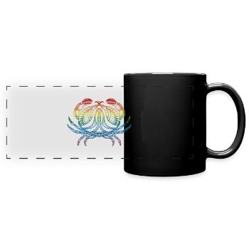 Crab - Full Colour Panoramic Mug - black - Front