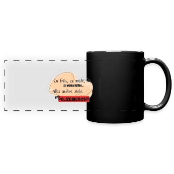 Police report funny - Full Colour Panoramic Mug - black - Front