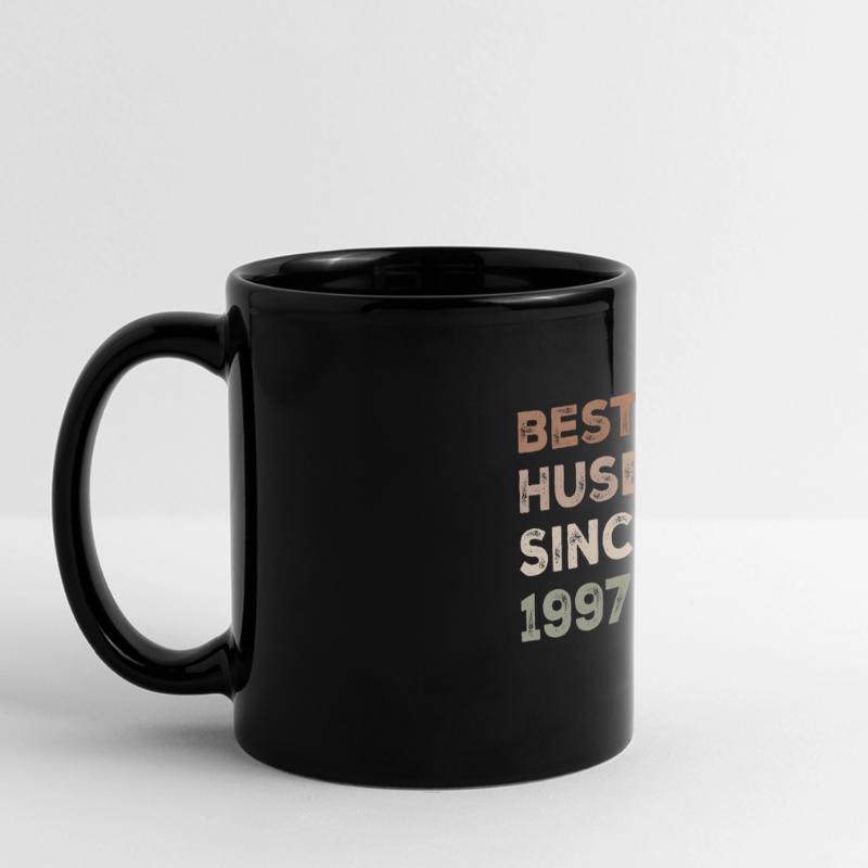 Bester Ehemann seit 1997 Jubiläumsgeschenk Panorama-Tasse farbig