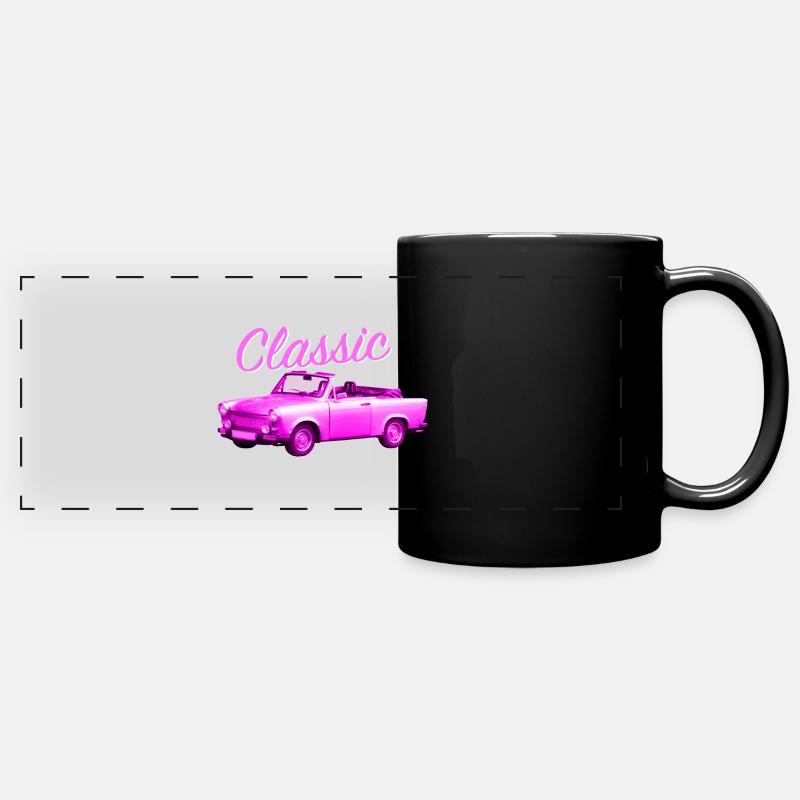 Classic Trabbi pink - Mug panoramique uni - noir