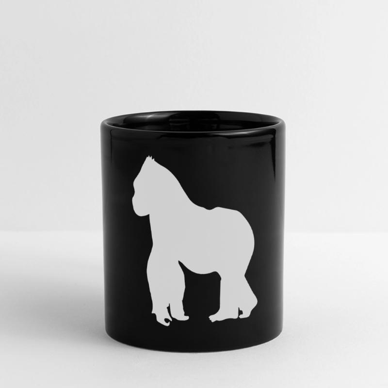 Gorilla monkey silverback gift Full Colour Panoramic Mug