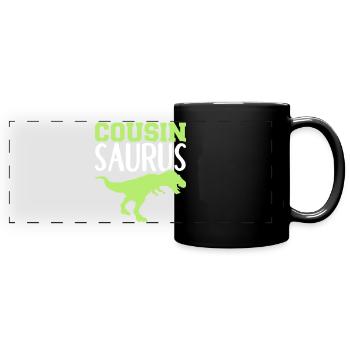 cousin - Full Colour Panoramic Mug - black - Front
