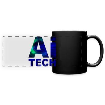 AI TECH - Panorama-Tasse farbig - Schwarz - Vorne