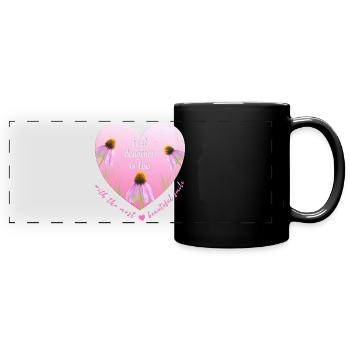 Meilleure fille en droit - Mug panoramique uni - noir - Devant