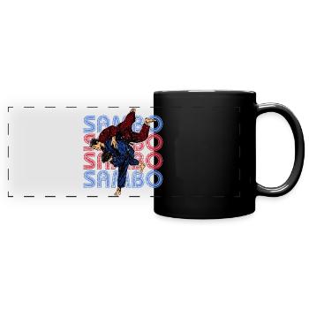 Sambo Autodéfense URSS Arts martiaux - Mug panoramique uni - noir - Devant