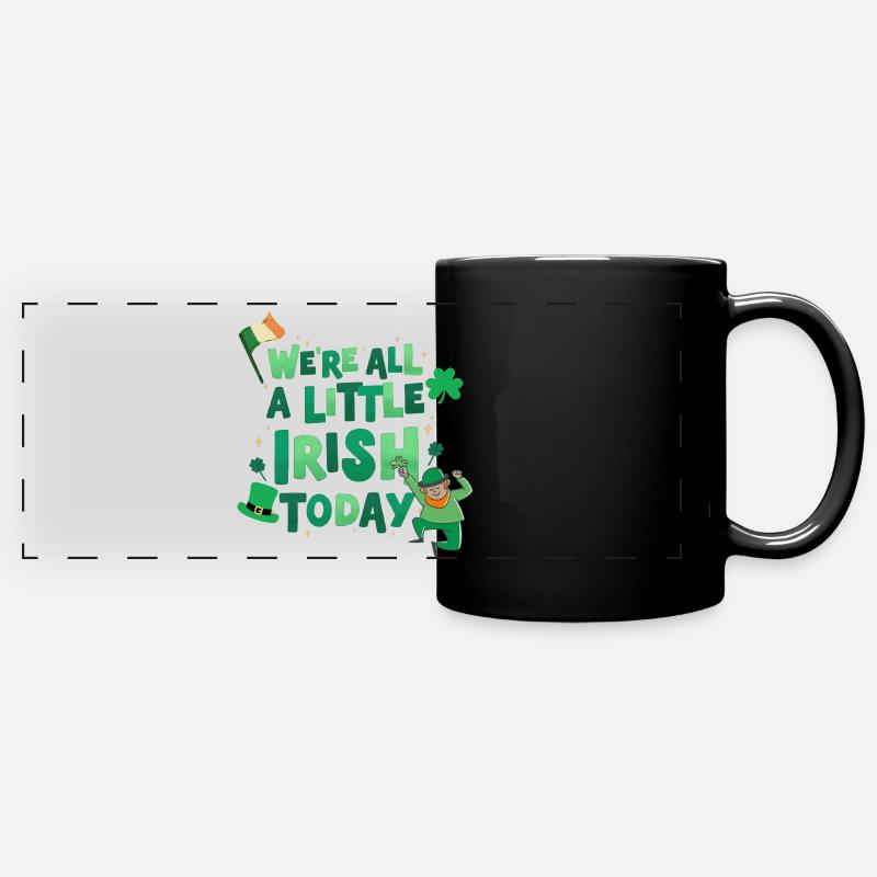 Happy St Patrick's Day. St. Patrick's Day! - Full Colour Panoramic Mug - black