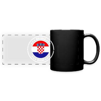 MOJ GRAD RIJEKA - Panorama-Tasse farbig - Schwarz - Vorne