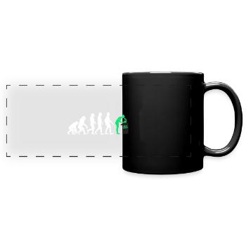 Biologe evolution geschenk beruf biologie mikro - Panorama-Tasse farbig - Schwarz - Vorne