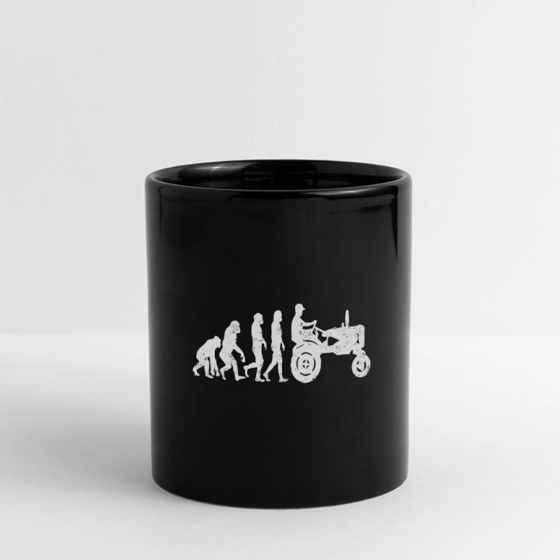 Tractor evolution farmer farmer gift acker Full Colour Panoramic Mug