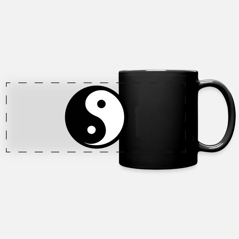Ying Yang - Full Colour Panoramic Mug - black
