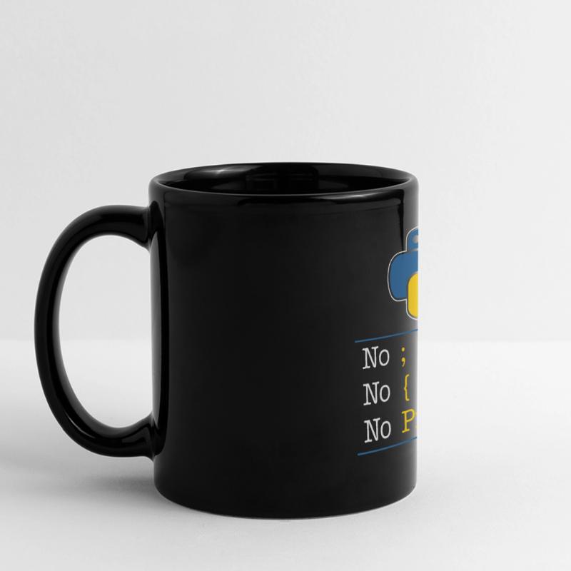 Python no problem Panorama-Tasse farbig