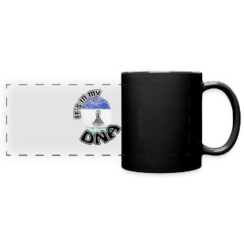 Cadeau Il est dans mon adn dns racines Lesotho - Mug panoramique uni - noir - Devant