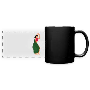 BOLLYWOOD DANCER - Full Colour Panoramic Mug - black - Front