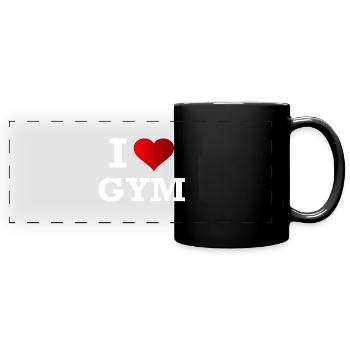 J'AIME GYM - Mug panoramique uni - noir - Devant