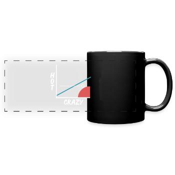 Crazy Hot Scale - Graphisme - Graphique - Barny - Mug panoramique uni - noir - Devant