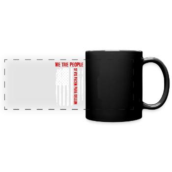 We The People Si Vis Pacem Para Bellum T-shirt - Mug panoramique uni - noir - Devant