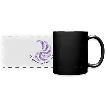 Enjoy your life - Mug panoramique uni - noir - Devant
