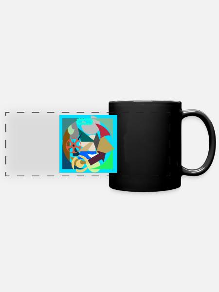 Graphic art 🎨 - Full Colour Panoramic Mug - black