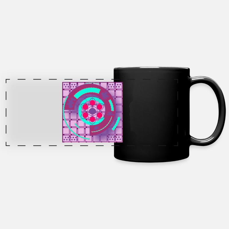 Art graphique - Mug panoramique uni - noir