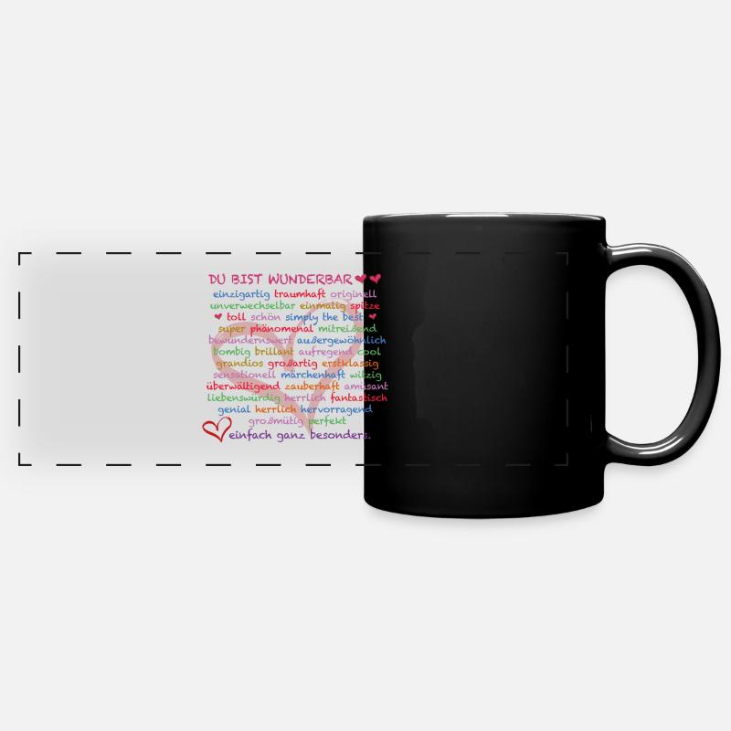 you're Marvellous - Full Colour Panoramic Mug - black