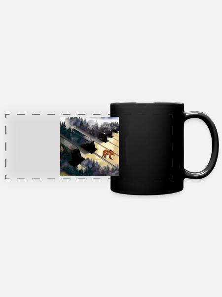 Graphic art 🎨 - Full Colour Panoramic Mug - black