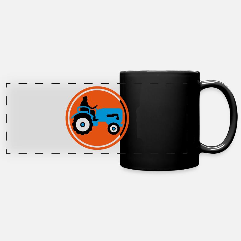 bauer_mit_traktor_032013_a_3c - Full Colour Panoramic Mug - black