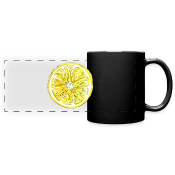 lemon - Full Colour Panoramic Mug - black - Front