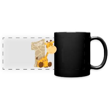 SAFARI - Panorama-Tasse farbig - Schwarz - Vorne