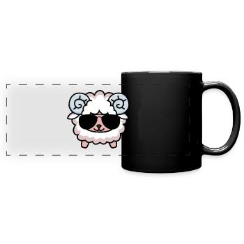 Geiler Bock - Panorama-Tasse farbig - Schwarz - Vorne