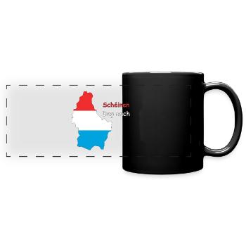 Luxembourg - Full Colour Panoramic Mug - black - Front