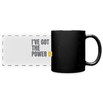 POWER BI - Full Colour Panoramic Mug - black - Front