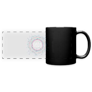 Science des données - Mug panoramique uni - noir - Devant