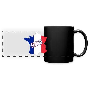 Protective mask country France - Full Colour Panoramic Mug - black - Front
