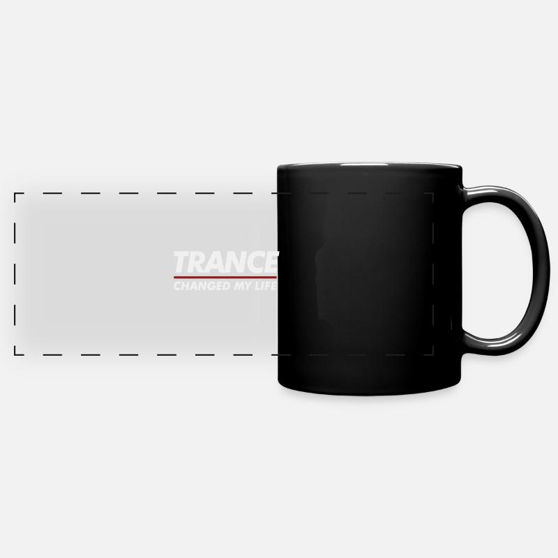 Trance changed my life - Full Colour Panoramic Mug - black