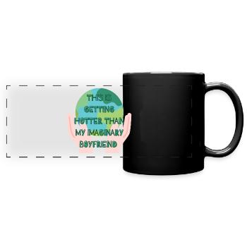 Stop global warming - Full Colour Panoramic Mug - black - Front