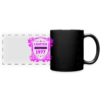 1977 - Panorama-Tasse farbig - Schwarz - Vorne