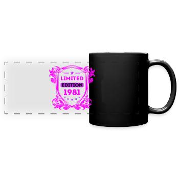 1981 - Panorama-Tasse farbig - Schwarz - Vorne