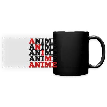 Anime - Full Colour Panoramic Mug - black - Front
