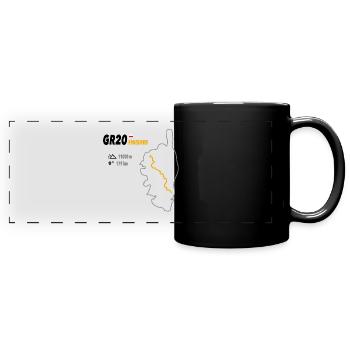 GR20 Finisher - Panorama-Tasse farbig - Schwarz - Vorne