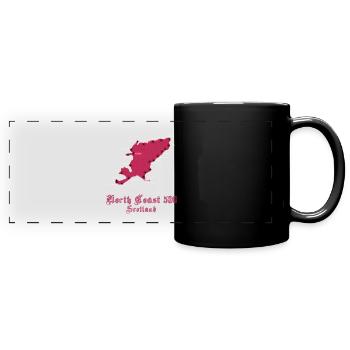 nc500 scotland route - Full Colour Panoramic Mug - black - Front