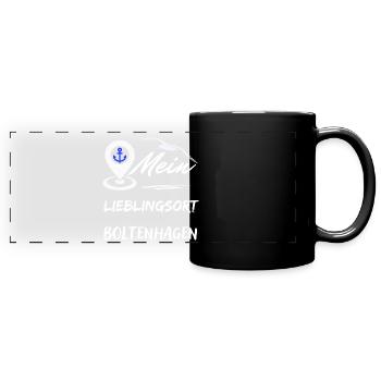 Lieu préféré Boltenhagen-Baltic Sea resort Boltenhagen - Mug panoramique uni - noir - Devant