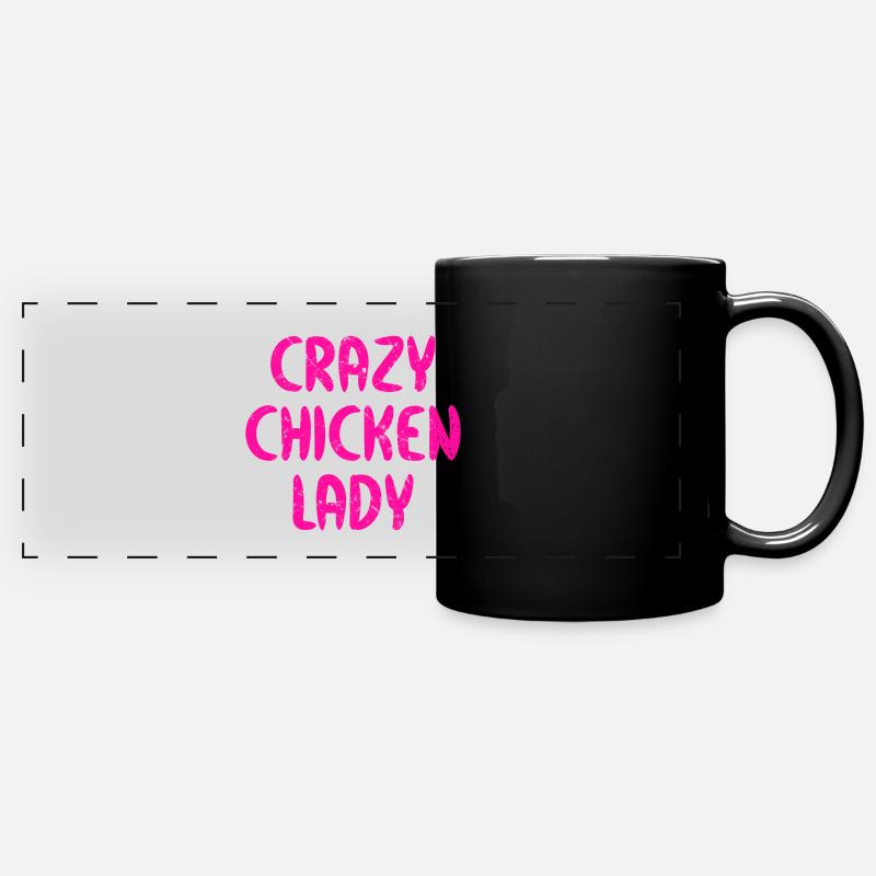 Poulet Fermier Fermier Fermier Cadeau - Mug panoramique uni - noir