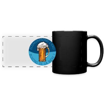 economisons eau buvons biere alcool humour - Mug panoramique uni - noir - Devant